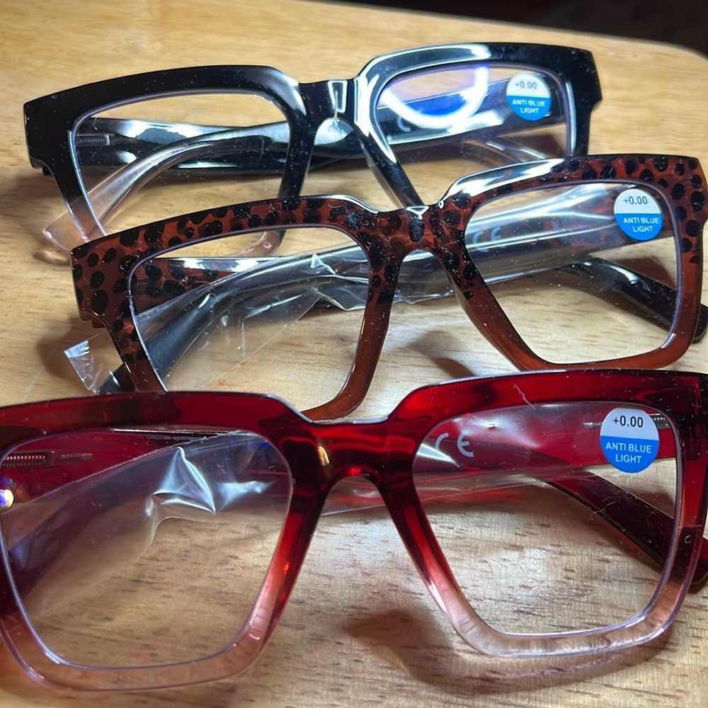 3 Pair Kokobin Non-Prescription Glasses